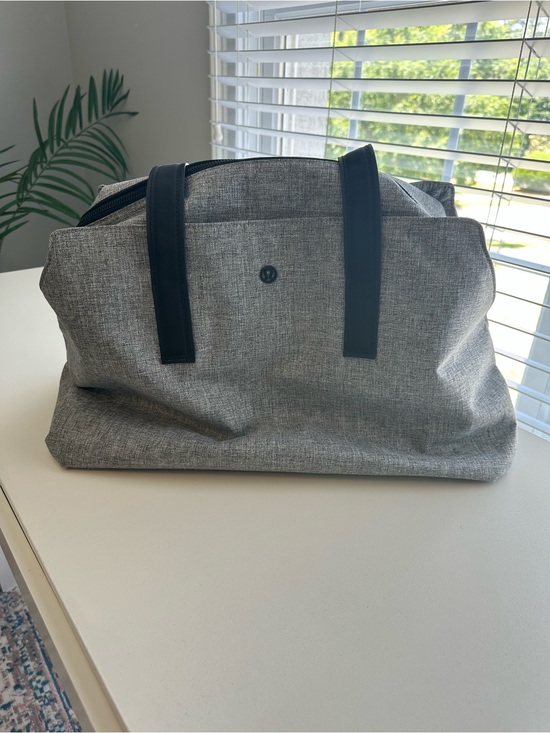 lululemon athletica Handbags - lululemon athletica Gray Duffel Bag with Black Handles